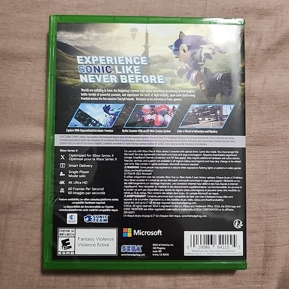 SEGA Sonic Frontiers Xbox Series X|S Xbox One Action & Adventure E10+ - Picture 2 of 4